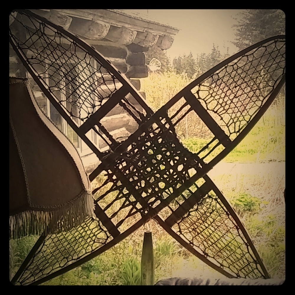 Antique snow shoes 1960